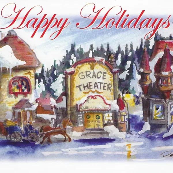 Christmas Village Holiday Card